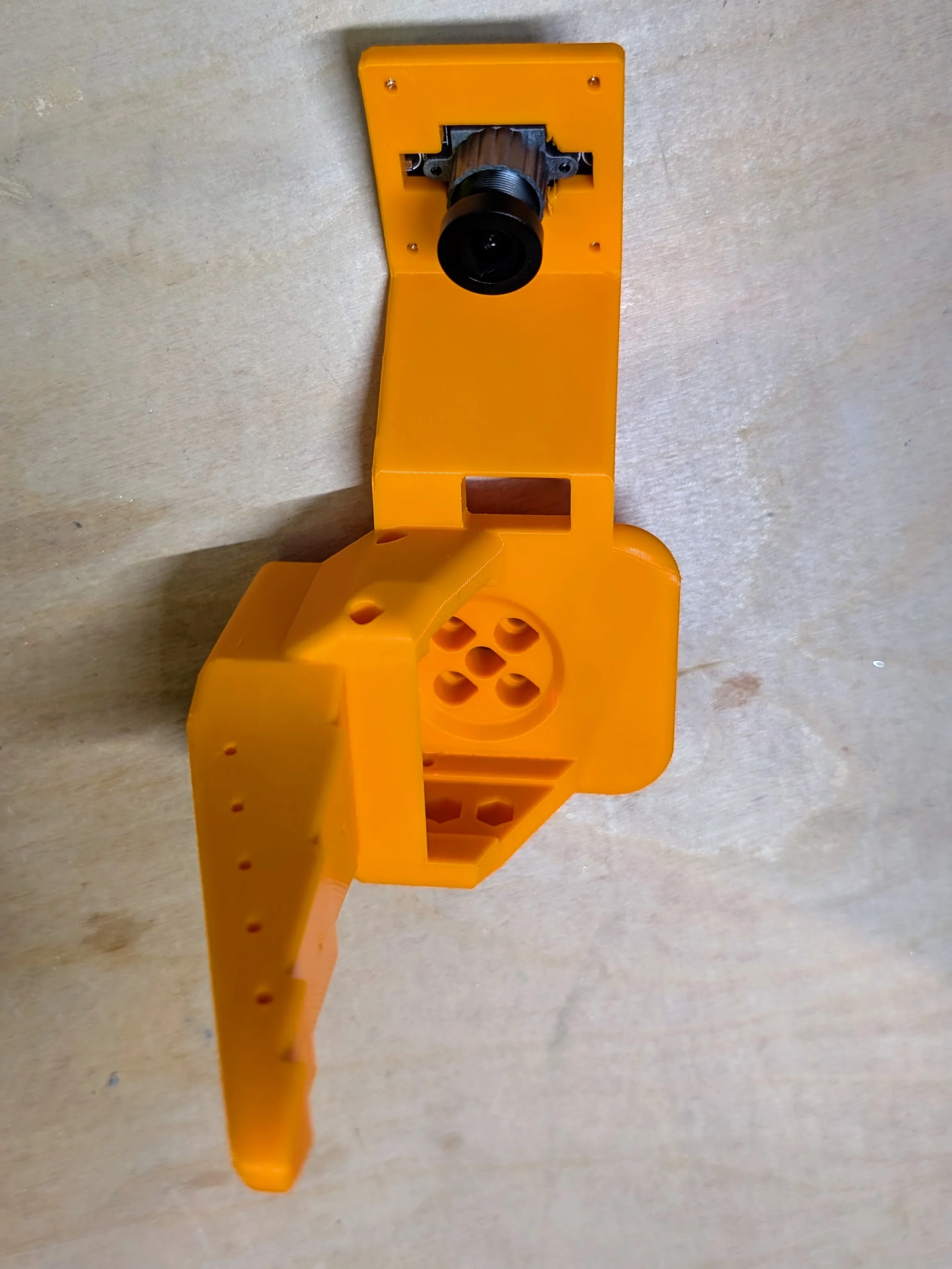 SO-101 wrist camera mount on the follower arm