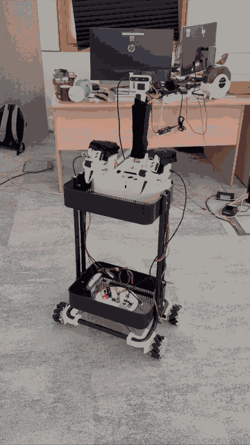 XLeRobot mecanum base driving demonstration
