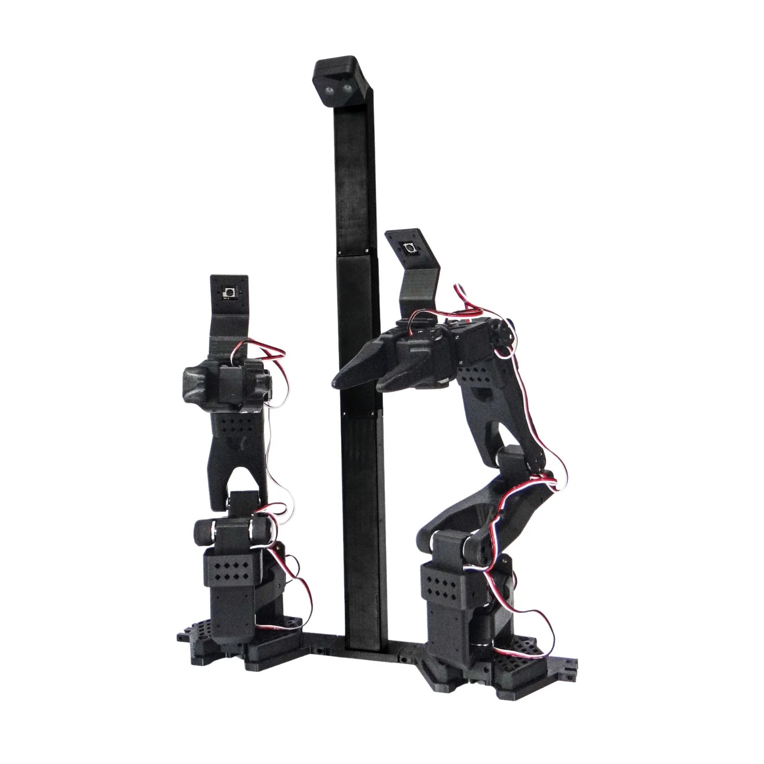 Black SO-101 overhead camera tower